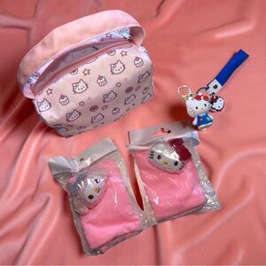Hello Kitty Makeup Bag Bundle – Kawaii Gift Set. All new items